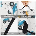 thumbnail image 6 of Monster Cartoon Truck Gray Pattern Teens Toddler Nap Mat with Pillow, Sleeping Mat Bag for Preschool Daycare 59"x22", 6 of 6