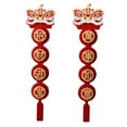 thumbnail image 1 of GUOOL Couplets de Printemps du Nouvel An Chinois en Non-Tissé Flexibles Couleur Rouge C, 1 of 9