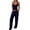 Navy Blue, variant on Women'S 2 Piece Pajama Lounge Set Summer Matching Lounge Sets Black L