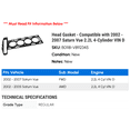 thumbnail image 2 of Head Gasket - Compatible with 2002 - 2007 Saturn Vue 2.2L 4-Cylinder VIN D 2003 2004 2005 2006, 2 of 2