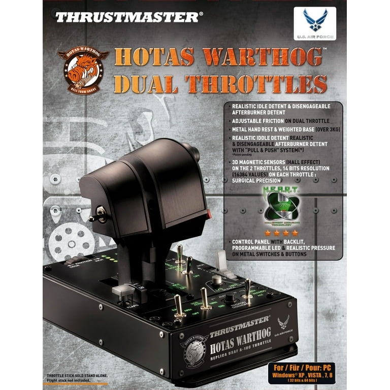 Free Shipping! Thrustmaster HOTAS Warthog Dual Throttles for PC