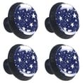 thumbnail image 2 of 4 Pcs Stars in Dark Knobs for Kitchen Cabinet Cupboard Dresser Bookcase Drawer Pulls Handles Round Home Decor, 2 of 8