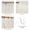 thumbnail image 4 of Cortinas FMFUNCTEX de lino transparente plisadas, 240 x 245 cm, 2 paneles, 4 of 8