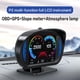 thumbnail image 5 of Riwesomey Medidor de velocímetro de sistema dual multifunción, alarma de velocidad de conducción profesional, inclinómetro inteligente Paneles de instrumentos para automóviles Riwesomey VI022091-00B, 5 of 6