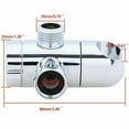thumbnail image 3 of beisidaer Abs Three Way Socket Water Separator Faucet Top Spray Shower Arm Tee Diverter Boom Transfer Bathroom Silver Handheld Shower Head-Random color, 3 of 7