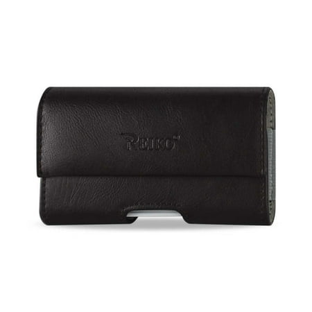 Horizontal Black leather magnetic case fits TCL Flip Pro, Flip 2, TCL Flip Flip Phone