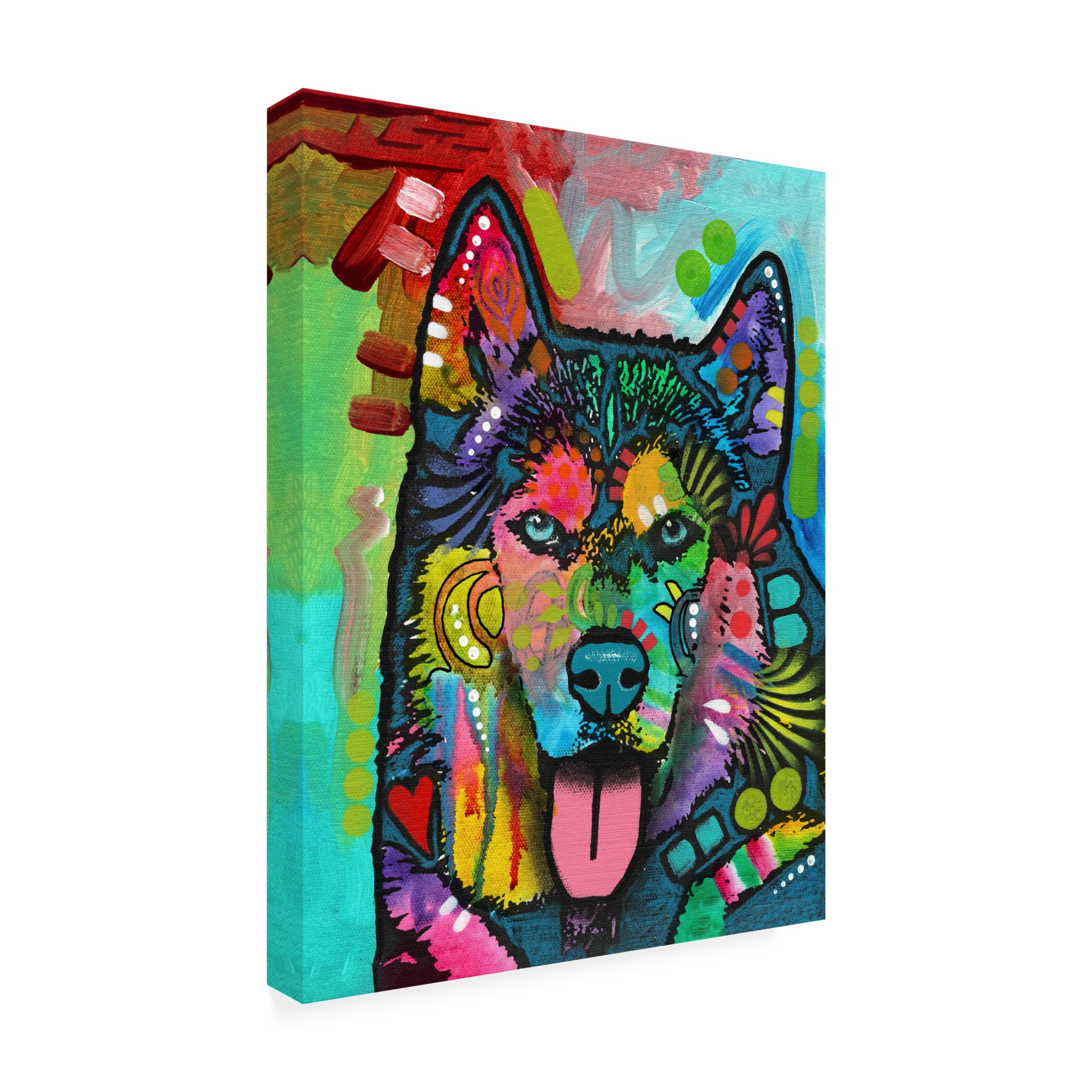 Canvas Wall Art - Dean Russo 'Husky' Wall Art for Living Room, Bedroom, or Office Décor by Trademark Fine Art - 35 x 47 Inches