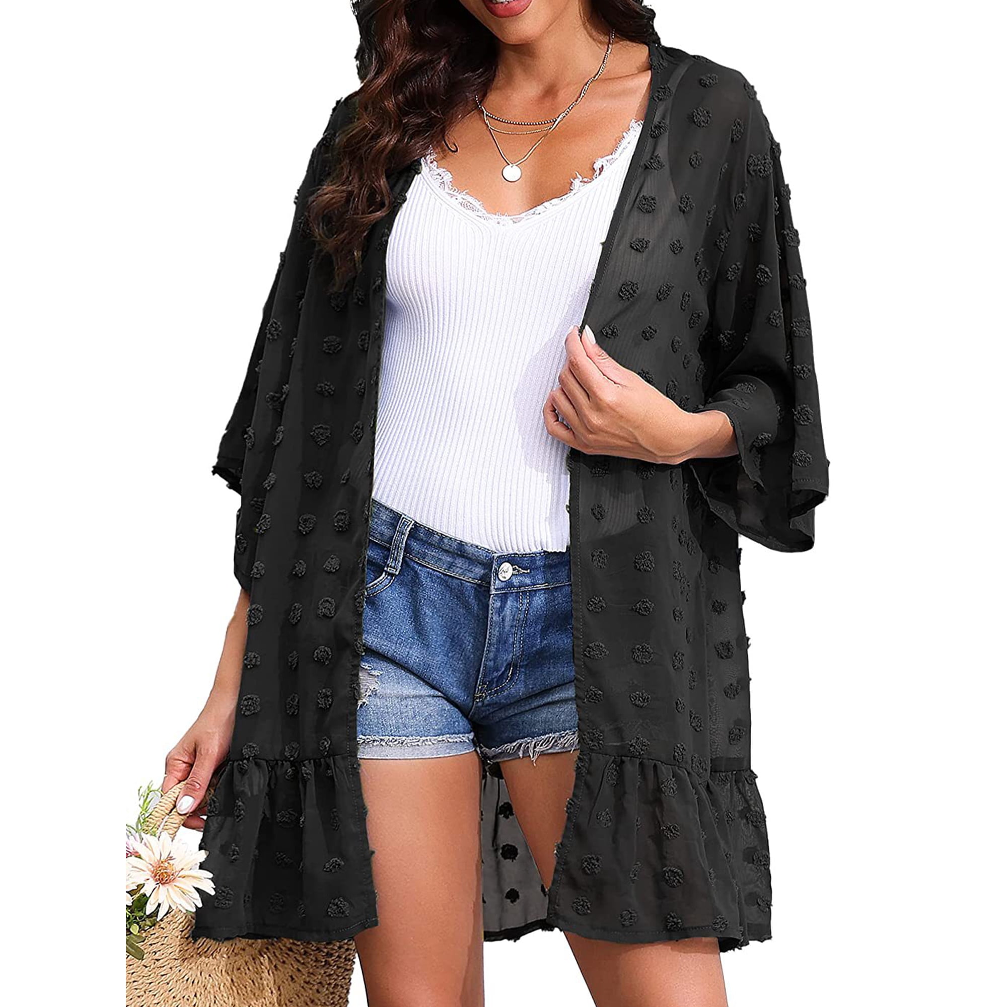 Black cover up cardigan sale
