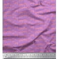 thumbnail image 1 of Soimoi Crepe Silk Fabric Flamingo Bird Decor Fabric Printed Yard 42 Inch Wide, 1 of 3