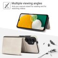 thumbnail image 3 of ELEHOLD Case for Samsung Galaxy A13 4G, 2-in-1 Magnetic Shockproof Leather Wallet Flip Case Cover, Detachable Card Holder with Stand,White, 3 of 5