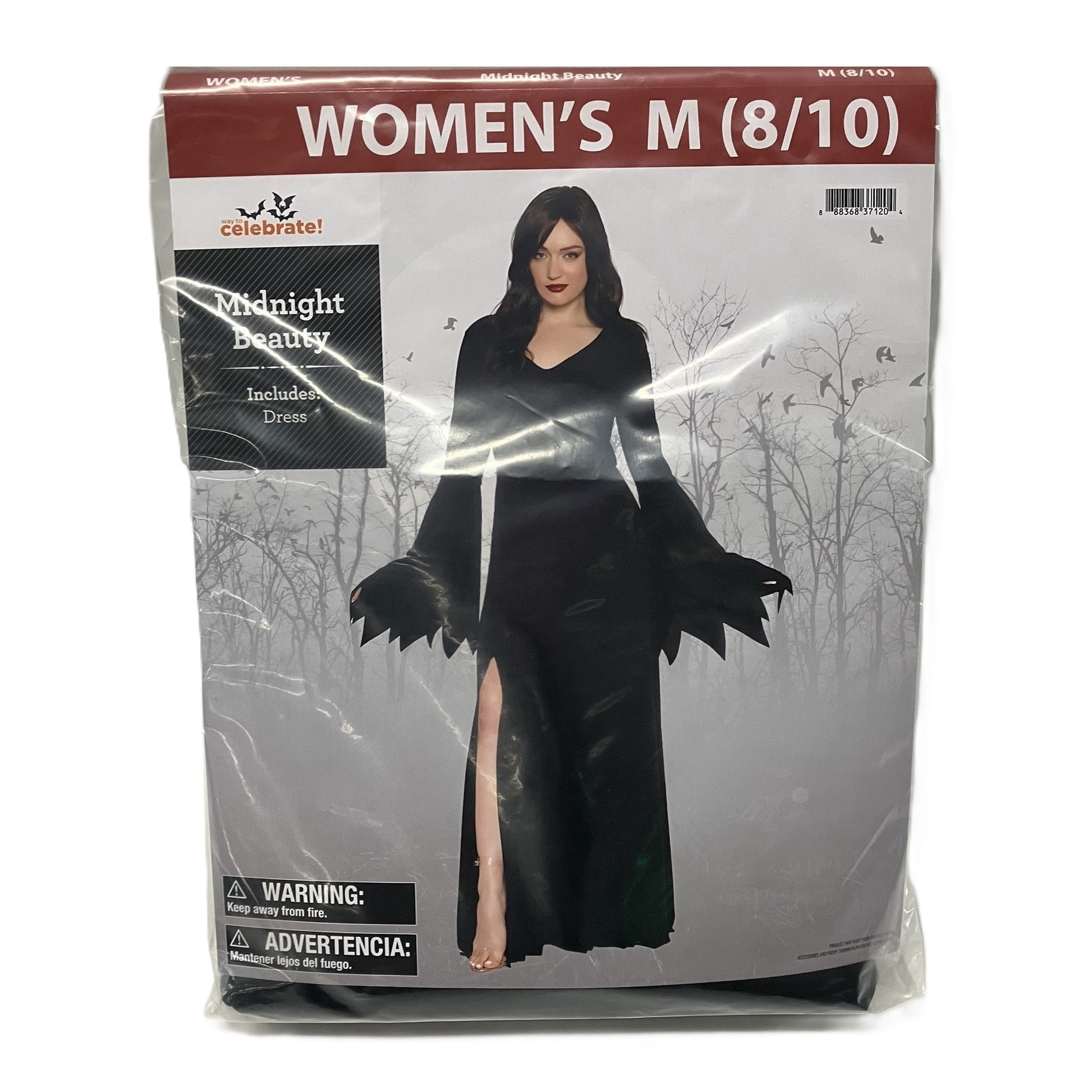 Midnight Beauty Costume Accessory for Adults, Black, M (8/10), Halloween by Way To Celebrate