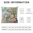 thumbnail image 5 of Nawypu Outdoor Spring Summer Floral Throw Pillow Cover European Vintage Hydrangea Flower Bouquet Blossom Botany Petals  Pillow Cover Home Sofa Pillow Case, 5 of 5