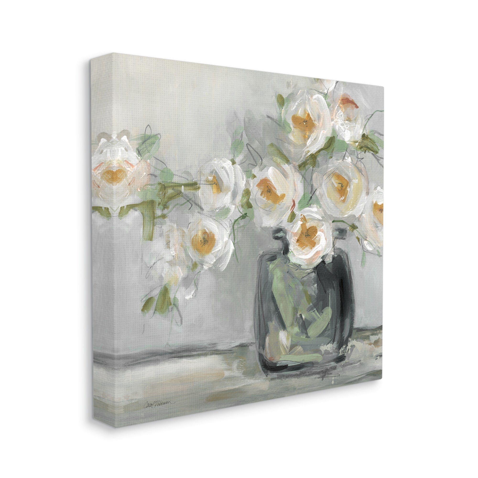 Stupell Industries Abstract Blooms Ikebana Bouquet Botanical & Floral Painting Gallery Wrapped Canvas Print Wall Art