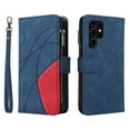 thumbnail image 2 of Dteck Case for Samsung Galaxy S22 Ultra, Magnetic Wallet 9 Card Slots Premium Leather Zipper Wallet Purse Case Flip Kickstand with Wrist Strap Credit Cash Cover for Galaxy S22 Ultra 5G,Blue, 2 of 7