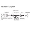 thumbnail image 3 of Single Phase Pull Switch, Reliable 24-380V Sterling Silver Contacts Pull Rope Switch Sensitive Sensing  for Mining, 3 of 8