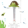 thumbnail image 4 of Floating Pool Thermometer, Large Size Easy Read for Water Temperature, Shatter Resistant with String for Outdoor and Indoor Swimming Pools and Spas (Turtl, 4 of 5