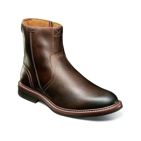 

Mens Florsheim Norwalk Plain Toe Side Zip Boot Modern Brown CH 13393-215
