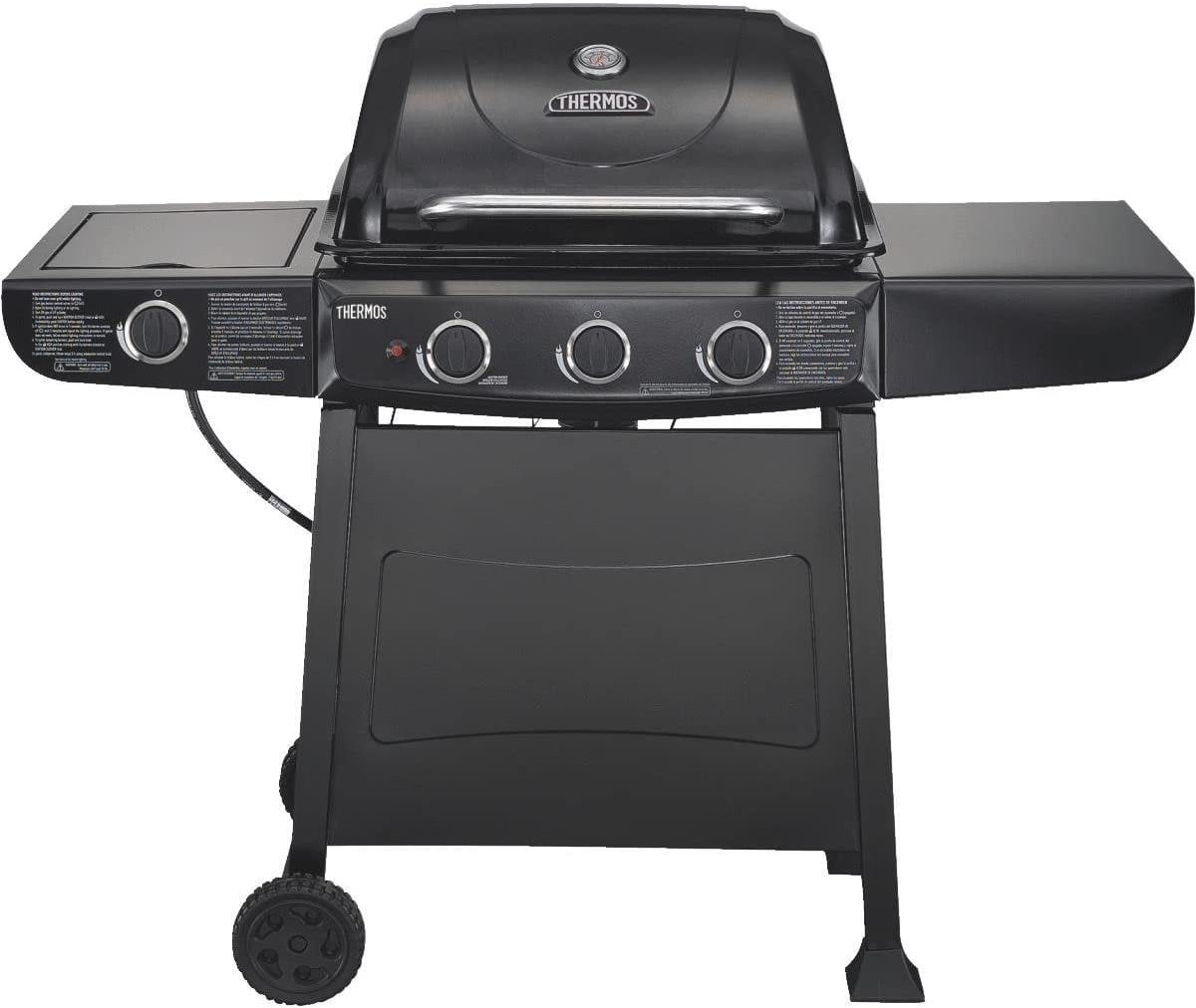 CharBroil 461770719 Thermos Quickset 3Burner Gas Grill, Black