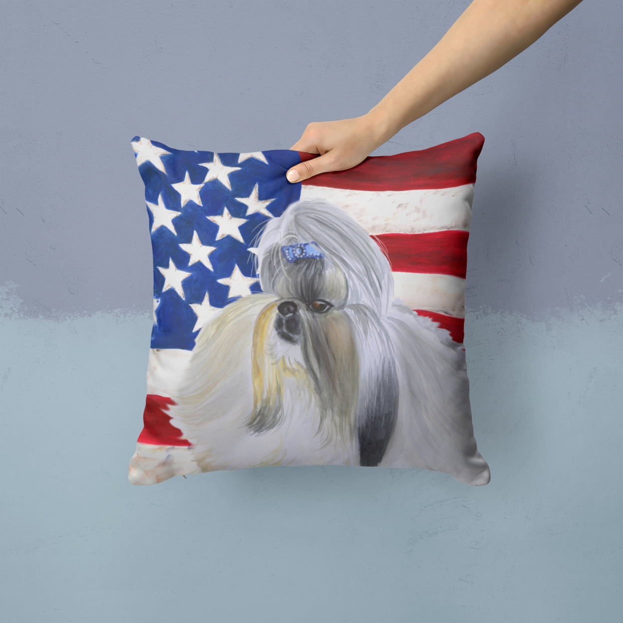 Design with Dog Fabric Decorative Pillow