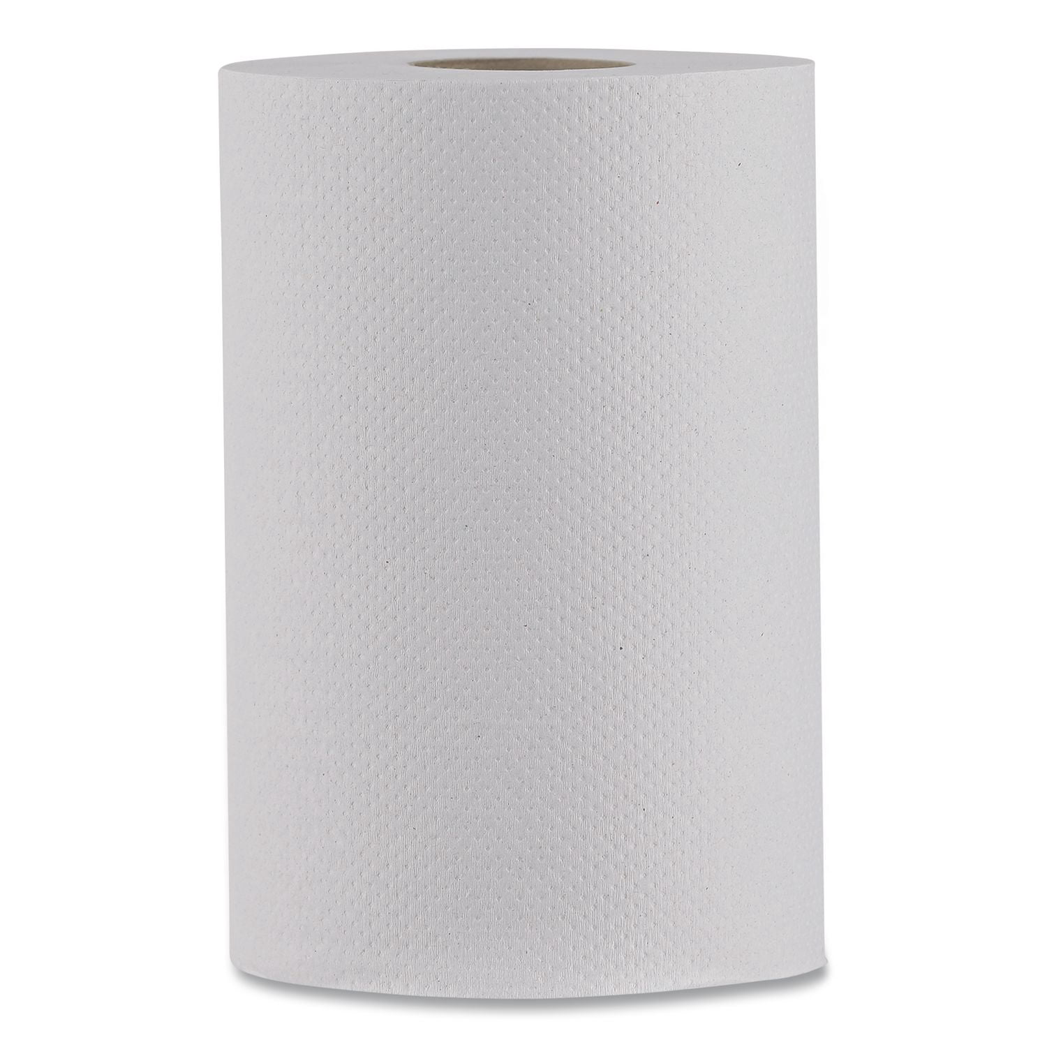 Boardwalk Hardwound Commercial Paper Towels, 1-Ply, 8" x 350 ft, 12 Rolls, White