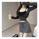 thumbnail image 3 of Tops ajustados de manga larga, tops de 2 piezas, tops de tres piezas con cuello halter, verdadera excelencia, 3 of 9