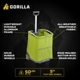 thumbnail image 3 of Gorilla Carts Soft-Sided Folding Cart (Model #GCSS-11G-COM), 50 lbs. Capacity, All-Weather Breathable Fabric with 4" Flat-Free Wheels, 3 of 12