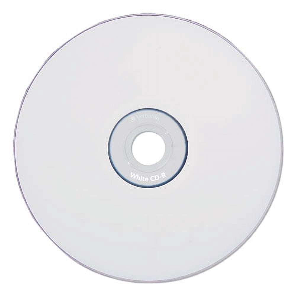 Cd-R Recordable Disc, 700 Mb/80 Min, 52x, Spindle, White, 100/pack | Bundle of 10 Packs