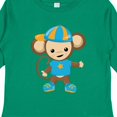 thumbnail image 4 of Inktastic Cute Monkey, Brown Monkey, Jungle Animals, Safari Boys Long Sleeve Toddler T-Shirt, 4 of 5