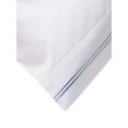 thumbnail image 3 of Melange Home 600 Thread Count Sateen 100% Cotton 2 Stripe Embroidery Sheet Set, Cal King, Blue on White, 3 of 3