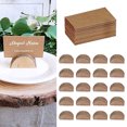 thumbnail image 4 of 20 Soportes Para Tarjetas De Lugar De Madera Rústica, Soporte Para Tarjetas De Números De Mesa De Boda, Soporte Para Tarjetas, Soporte De Madera Para Decoración De Fiestas, Clip Para Notas, Soporte Pa Muyoka Hogar, 4 of 6