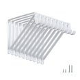 thumbnail image 1 of HOME MASTER HARDWARE Soportes para estantes y barras para armario de alta resistencia, soporte para estantes de armario montados en la pared con soporte para estanterías con varilla, color blanco con, 1 of 9
