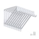 thumbnail image 1 of HOME MASTER HARDWARE Soportes para estantes y barras para armario de alta resistencia, soporte para estantes de armario montados en la pared con soporte para estanterías con varilla, color blanco con, 1 of 9