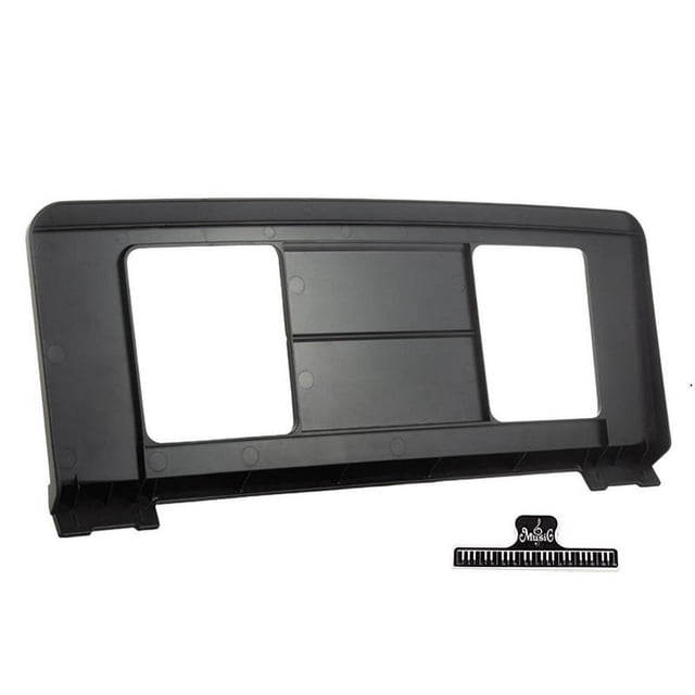 Piano Électronique Support de Musique Clavier Électronique Support de Partitions Compact avec Design Lecture Pratique, 1 Ensemble, 1 x Piano Électronique Support de Musique 1 x Clip, Noir