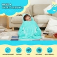 thumbnail image 6 of Wearable Blanket Hoodie for Kids, Flannel Sherpa Fleece Blanket Sweatshirt, 6 of 6