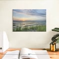 thumbnail image 3 of Elephant Stock Lake Michigan Sunset Wall Art - Horizontal Canvas Wall Art - Living Room Wall Decor - Nature Canvas - Gray And Blue Decor By Alan Majchrowicz - 12" x 8", 3 of 8