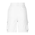 thumbnail image 4 of Aueoeo Men's Cargo Shorts Button Stretch Short Quick Dry Lightweight Hiking Shorts Trendy Work Sport Short with 6 Pockets 2X-L, 4 of 5