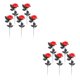 thumbnail image 4 of Ounissouiy Rosas de poliéster Centros de de Halloween Decoración de fiesta negro Type7 NO7, 4 of 6