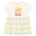 thumbnail image 3 of Inktastic Cute Princess is One 1st Birthday Girls Baby Dress, 3 of 5