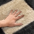 thumbnail image 3 of BERTHMEER 8'x10' Large Shag Area Rugs for Living Room Bedroom Dining Room Office Farmhouse Modern Checkered Contemporary Plush Soft Carpets Indoor Fuzzy Fluffy Washable Rugs, Black, 3 of 6
