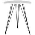 thumbnail image 2 of SAFAVIEH Wolcott Retro Mid-Century Lacquer Side Table, White/Black, 2 of 4