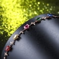 thumbnail image 5 of Ayyufe Elegant Multicolor Oval Rhinestone Butterfly Women Bracelet Party, 5 of 6