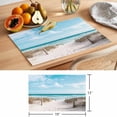 thumbnail image 6 of Summer Beach Placemats Set of 6 Coastal Ocean Seaside Sky Scenery Place Mats Indoor Wipeable Table Mats Washable Cloth Dining Table Placemats for Kitchen Holiday Party Home Decor 13x19 Inch, 6 of 9