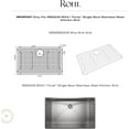 thumbnail image 2 of Rohl Wsgrss3018 Forze 29-1/8" L X 17-5/16" W Stainless Steel Basin Rack - Stainless Steel, 2 of 5