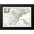 thumbnail image 2 of Unknown 14x11 Black Modern Framed Museum Art Print Titled - English Possessions in North America - 1763, 2 of 5