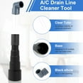 thumbnail image 3 of Vacuum Hose to PVC Pipe Adapter Universal AC Drain Lines Vacuum Hose Adapter Quick Connect HVAC Drain Line Cleaner Tool Vacuum Hose Wet Vac Attachment for HVAC, 3 of 10