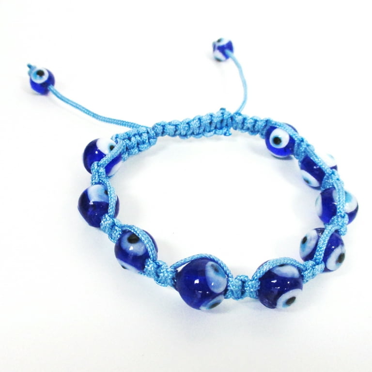 SUMMER LOVE Evil Eye Bead Bracelet Set - Hand-Woven Kabbalah Protection Bracelets