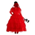 thumbnail image 3 of Plus Size Women's Red Wedding Dress, 3 of 7