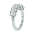 thumbnail image 2 of SZUL Women's 2.50 Carat TW Emerald Cut Seven Stone Lab Grown Diamond Wedding Anniversary Ring 14K White Gold, 2 of 5