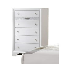 ACME Naima Wood 6-Drawers Bedroom Chest in White