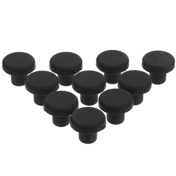 Koolleo 10 pcs T-Shape Rubber Plugs Round Hole Plugs Rubber Seal Plugs Sealing Stopper